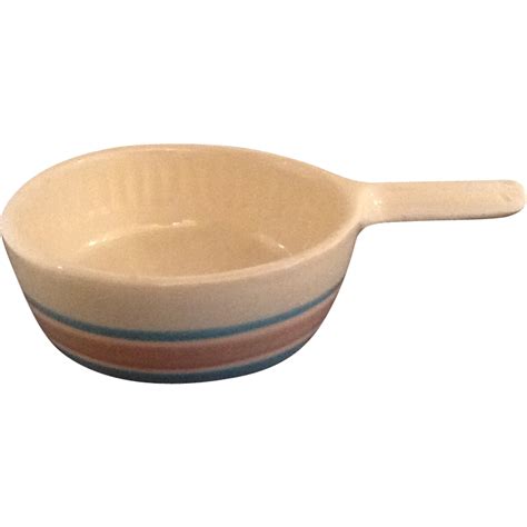 McCoy Handled Bowl Pink and Blue Stripe | Striped bowl, Bowl, Handled bowls