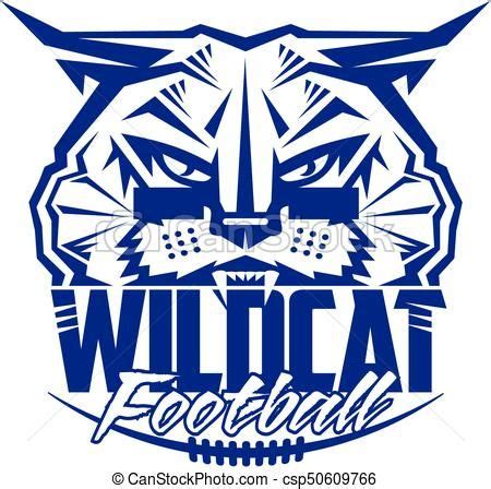 Vector - wildcat football - stock illustration, royalty free ...