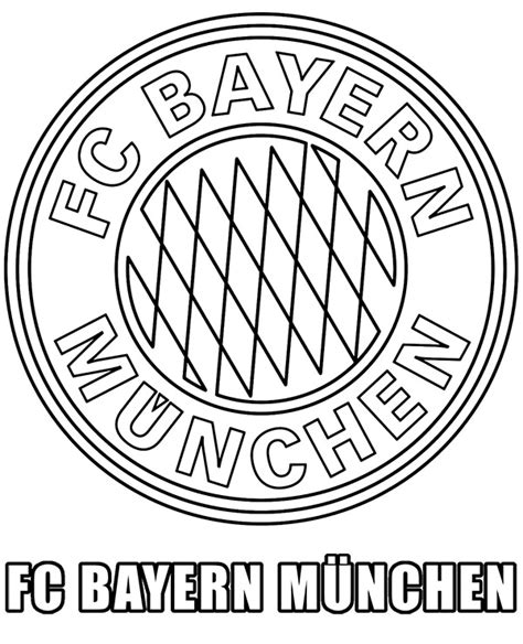 Bayern Munchen crest coloring page - Topcoloringpages.net