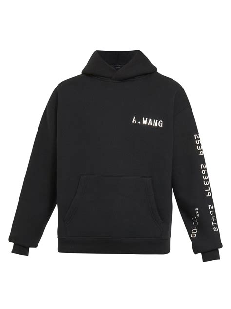 Alexander Wang: Hoodie In Black | Hoodies, Sweater hoodie, Alexander wang