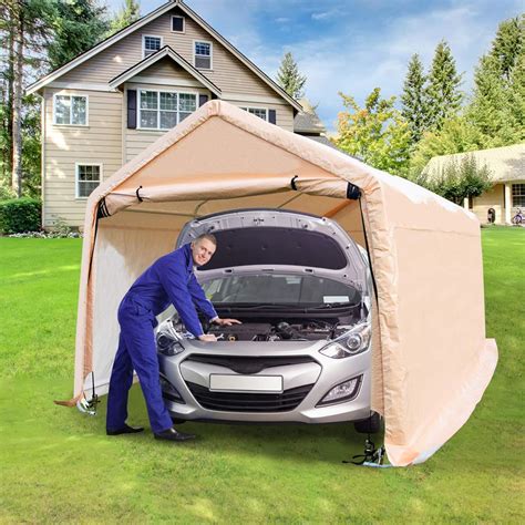 Amazon.com: Carport 17X10 Heavy Duty,Car Tent Portable Garage Garden ...