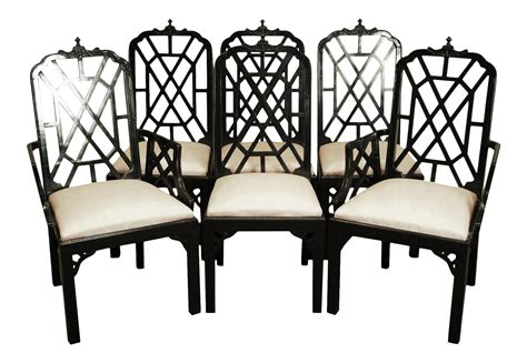 Hollywood Regency Chinoiserie Pagoda Dining Chairs - Set of 6 on Chairish.com Breakfast Nook ...