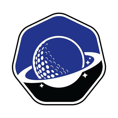 Planet Golf Vector Logo Design Stock Illustration - Download Image Now - Athlete, Badge, Black ...