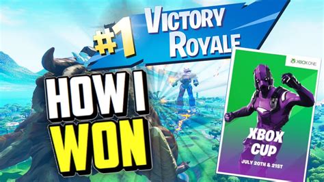 How I Won in The Xbox Cup In Fortnite! ($1,000,000 Console Tournament) - YouTube