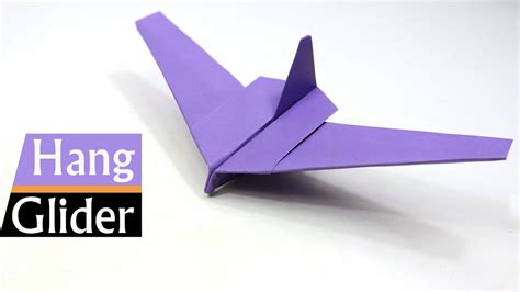 How to Make a Best Paper Airplane Glider - Hang Glider - YouTube