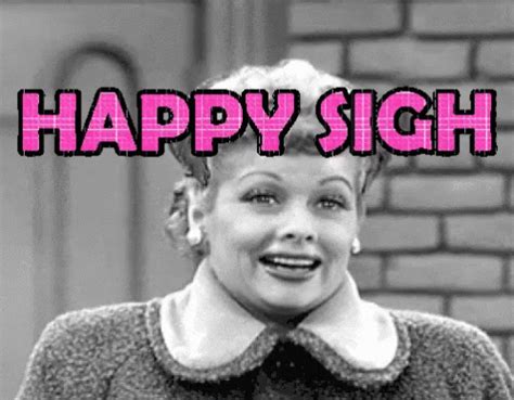 My Feelings Happy Sigh GIF - MyFeelings HappySigh ILoveLucy - Discover & Share GIFs