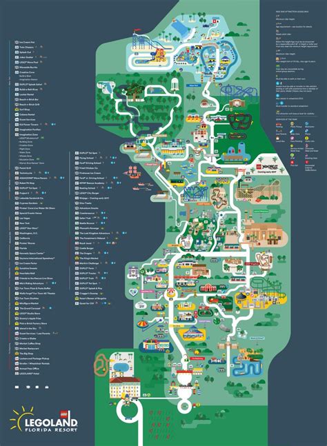 Legoland Florida Map 2016 On Behance - Legoland Florida Park Map ...