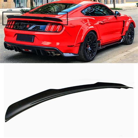 Carbon Fiber Rear Spoiler Trunk Tail Wing For Ford Mustang Gt R | My ...