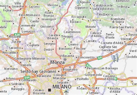 Mapa MICHELIN Autodromo Nazionale di Monza - plano Autodromo Nazionale ...