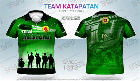 ng hukbong katihan TEAM KATAPATAN pilipinas LOGO Full Sublimation Polo ...