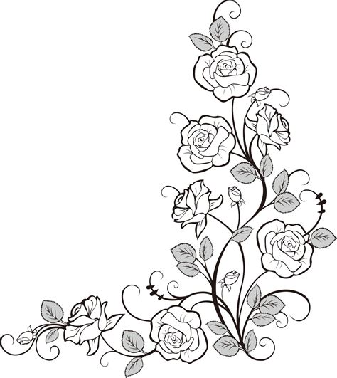 Flower doodle | Line Art | Pinterest | Flower doodles, Doodles and Roses