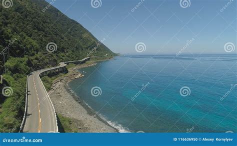 Highway on the Viaduct by the Sea. Philippines, Luzon Stock Photo - Image of philippines ...