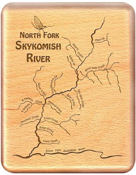 NORTH FORK SKYKOMISH River Map Fly Fishing Fly Box - Etsy