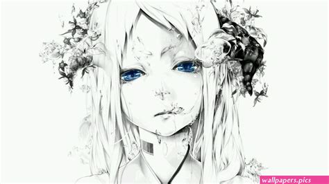 black and white anime Wallpapers on WallpaperDog | Wallpapers.Pics