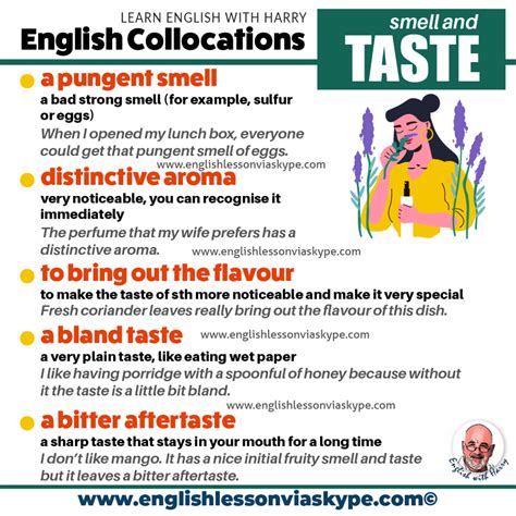 English Collocations Connected With Taste And Smell • English with Harry