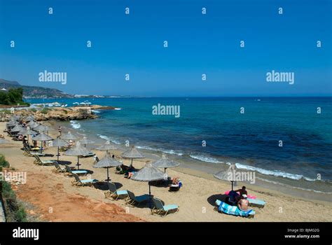 Stalis Beach, Kreta, Griechenland Stockfotografie - Alamy