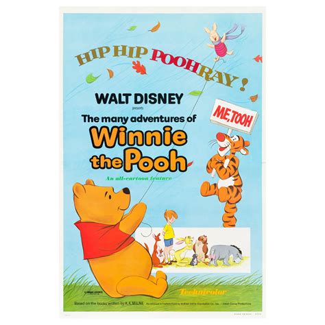 WINNIE THE POOH AND TIGGER TOO, Original Vintage Walt Disney Movie Poster – Original Vintage ...