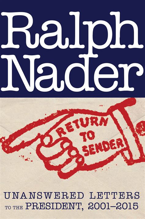 Return to Sender by Ralph Nader - Penguin Books Australia