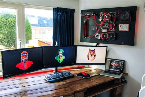 9 Ridiculously Awesome Wall-Mounted PC Build Examples