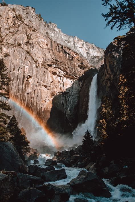 jasonincalifornia — Lower Yosemite Falls and a Rainbow all to Myself ...