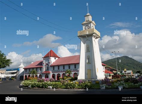 Apia Clocktower, Apia, Upola Island, Samoa Stock Photo - Alamy