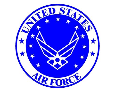 Air Force Emblem USAF Logo Vinyl Decal Sticker for Cars Trucks Laptops etc. Round - Morale Tags