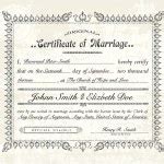 Vector Vintage Marriage Certificate. Stock Vector Image by ©createfirst #15232545