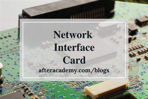 What is a NIC(Network Interface Card)?