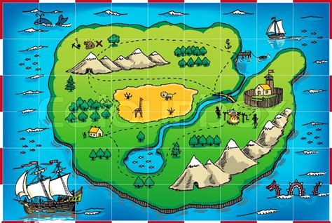 Island Map Drawing at GetDrawings | Free download