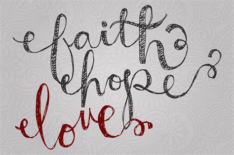 Faith, Hope, Love ~ Graphics ~ Creative Market