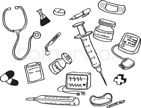 Printable Doctor Tools Coloring Pages