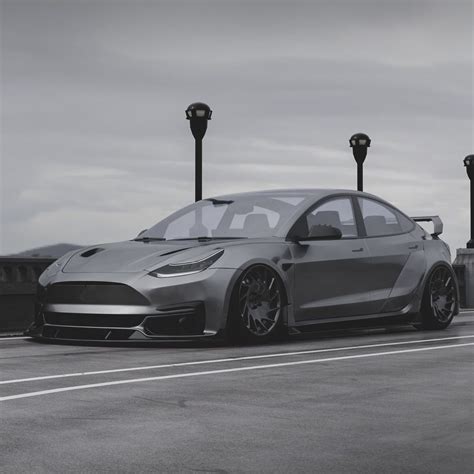 Tesla 3 Custom Body Kit by Avante Design Buy with delivery, installation, affordable price and ...