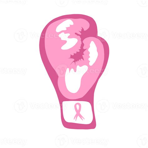 Pink Boxing Glove With Pink Ribbon 14967825 PNG