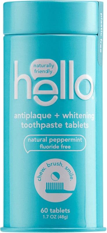 hello + Antiplaque + Whitening Toothpaste Tablets