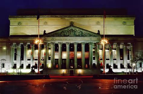 Night At The National Archives Building Photograph by D Hackett - Fine Art America