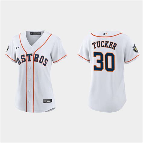 Women Houston Astros Kyle Tucker White 2022 World Series Replica Jersey ...