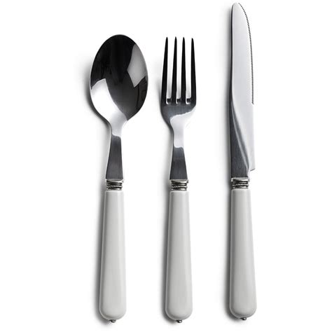 White Handled Cutlery Set | Vendeur