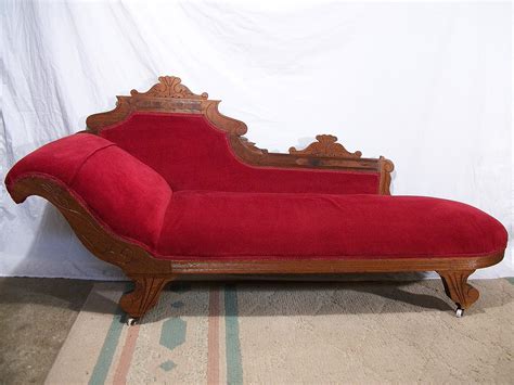 ANTIQUE 1800S ELEGANT EASTLAKE FAINTING COUCH CHAISE LOUNGE SOFA ...