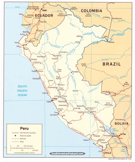 Political Map of Peru