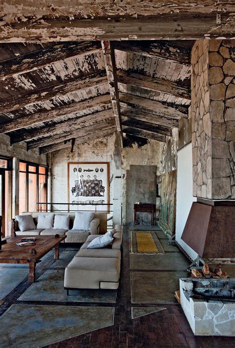 Rustico. | Rustic industrial living room, Industrial living room design ...