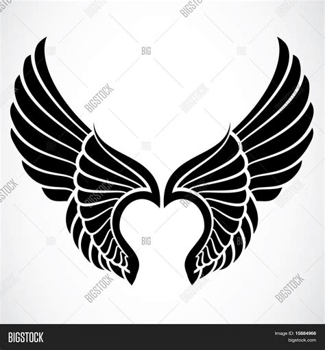 Vector Angel Wings Vector & Photo | Bigstock