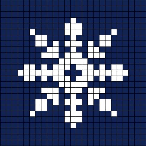 Snowflake Pixel Art | Cross stitch patterns, Snowflake cross stitch ...