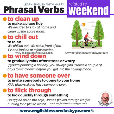 Vocabulary Connected With Weekend Activities • Study English