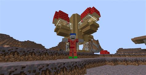 Mushroom Biome pole house. Minecraft Map