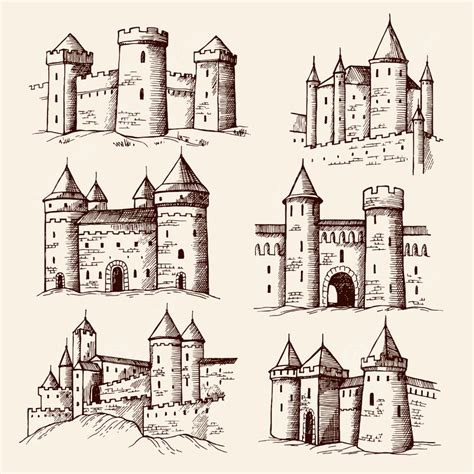 Medieval Castles Building Architecture Tower, Isolated, Building, Old ...