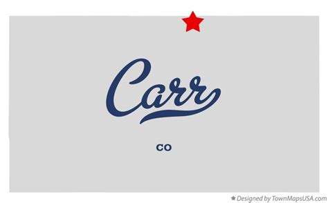 Map of Carr, CO, Colorado