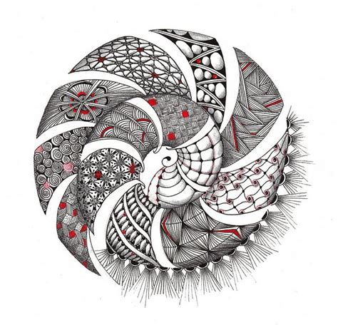 Spiral Zendala | Zentangle patterns, Zentangle drawings, Tangle art