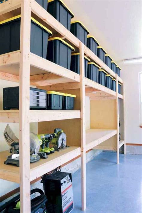 41 Clever Garage Organization Ideas in 2020 | Diy storage shelves, Garage storage shelves ...
