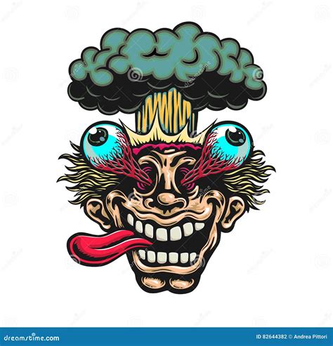 Mind-Blowing Excited Man Head Blowing Up Vector Cartoon Stock Vector ...