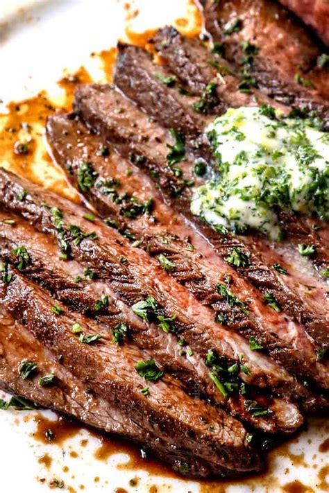 London Broil Recipe with Herb Butter - Carlsbad Cravings